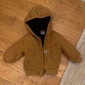 Toddler Carhartt Tan Hooded Jacket